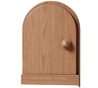 Couvercle de plaque d'interrupteur en bois massif, avec design d'arche minimaliste, en noyer naturel ou pin brûlé, facile à installer (A)