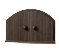 Couvercle de plaque d'interrupteur en bois massif, avec design d'arche minimaliste, noyer naturel ou pin brûlé, facile à installer (D)