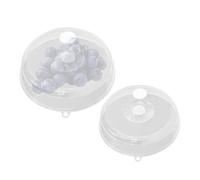 Couvercle De Plat À Micro-ondes - Cloche Transparente En Plastique Avec Sortie De Vapeur, Protection Contre Les Éclaboussures