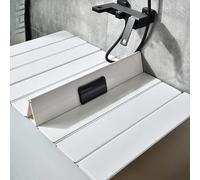 Couvercle de plateau de baignoire en PVC de 1,2 cm, anti-poussière, pliable, couvercle de bain de spa, pour bains de lait relaxant, couvercle de volet étanche (taille : 165 x 80 cm)