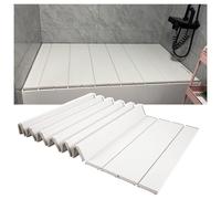 Couvercle de plateau de baignoire pliable - Anti-poussière - Panneau d'isolation évolutif pour spa et bain de lait - 110 cm x 70 cm x 1 cm - Design en polypropylène de qualité supérieure