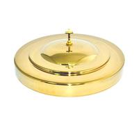 Couvercle de plateau de communion doré de qualité supérieure - Couvercle en acier inoxydable pour 32 tasses de communion