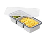 Couvercle De Plateaux De Congélation En Silicone - 1 Moule À Glace De Grand Volume, Matériel De Congélation Haute Stabilité, Stockage Multi-usage | Construction En Silicone Flexible Avec Couvercle Ant