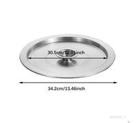 Couvercle de poêle, couvercle de poêle à frire, couvercle en acier inoxydable, couvercle d'ustensiles de cuisine, couvercle 34 cm