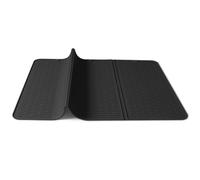 Couvercle de poêle en silicone - Mat de protecteur de comptoir pour l'espace de séchage | Construction sans glissement facile facile avec fonctionnalité pliable réutilisable et grande couverture
