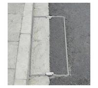 Couvercle de poignée de chasse d'eau en acier inoxydable - Accès au drain pour patios et cours, 71,1 x 45,7 x 5,1 cm, design durable et élégant pour améliorer les espaces extérieurs