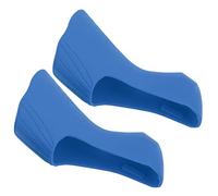 Couvercle de poignée de guidon de vélo capots de levier de frein de vélo manettes de vitesse de vélo de route couverture en Silicone pour R7000 R8000(bleu)