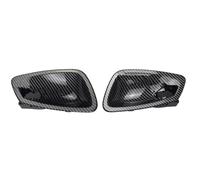 Couvercle de poignée de porte intérieure Couvercle Bol Poignée Porte Intérieure Voiture 2 Pièces Pour Série 3 E90 E91 E92 E93 2005 - 2012(Carbon Fiber-2Pcs)