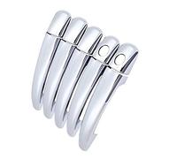 Couvercle de poignée de porte latérale chromée de rechange pour Peugeot pour Expert Accessoires de voiture Autocollant Catch Auto Styling 2007-2016 (couleur : 1 trou de serrure 5 portes) (poignée 2