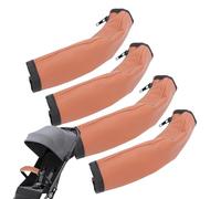 Couvercle de poignée protectrice de poussette pour bébé, couvercles de guidon à poussette en cuir PU - Élimination du cuir PU et capot de poussette lavable,Accessoires pour bébés Pram Élastique non gl