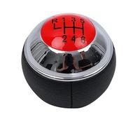 Couvercle de pommeau de Levier de Vitesse pour Volvo S60 S80 V70 XC70, Accessoire de Handball en PU, 5/6 Vitesses (Noir, 5 Vitesses)