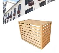 Couvercle de pompe à chaleur en aluminium 1,5P - Volets de support de fleurs avec grille inclinée à 45° pour une meilleure circulation de l'air et une durée de vie AC prolongée - Protéger