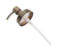 Couvercle de pompe à savon en acier inoxydable pour bocaux à large goulot, bouchon distributeur résistant à la rouille avec design anti-goutte, tête de distributeur de liquide épaisse pour savon