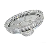 Couvercle de pompe de filtre à sable transparent pour Intex 2006 L/H P6665 avec joint d'étanchéité - Bouclier en plastique robuste pour équipement de piscine hors sol blanc (joint + base)