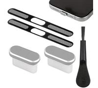 Couvercle de port de charge - Support Plugs Protector | Anti Duśt Cap Covêr | USB C DUSт ensemble de fiches avec écrans de brosse et de poudre matériau ABS pour ordinateur portable tablette de