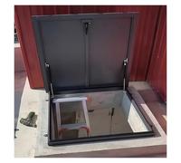Couvercle de porte d'accès au plafond du grenier - 71 x 51 cm - Kit de remplacement robuste pour trappe de toit d'école, d'entrepôt, de résidence et de terrasse, couvercles de sortie de sous