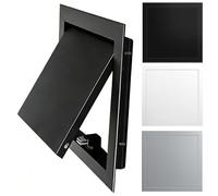 Couvercle de porte d'accès mural/plafond intégré, panneaux d'accès au mur et au plafond, porte d'accès verrouillable en alliage d'aluminium, for salle de bain(Gray,50x50cm)