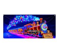 Couvercle de porte de garage de Noël, éclairage LED étanche et grande décoration de vacances festive, bannière de porte de garage, pour maison, jardin, mur, terrasse