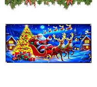 Couvercle de porte de garage de Noël - Grande surface - Étanche - Décoration pour potence et porte de garage - Pour la maison, le jardin, le mur et la terrasse