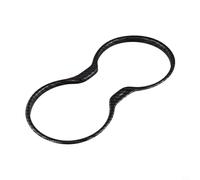 Couvercle de porte-gobelet à base d'ABS pour Jeep pour boussole Guide 2017 pour Grand pour Cherokee avec finition imitation cuir et design visuel en fibre de carbone