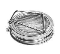 Couvercle de pot de germination en maille d'acier inoxydable de qualité alimentaire 86 mm, kit de germination, pour faire pousser des haricots, des germes, des bocaux de cuisine et de salle à manger