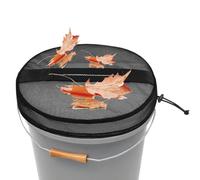 Couvercle de Poubelle de 20 litres - Couvercle de Seau à appâts 18,9 l Ouverture en Maille | Accessoires de Bateau de pêche Partie supérieure en Maille élastique pour l'élimination des déchets