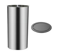 Couvercle de poubelle - Durable et élégant pour canettes de 9 litres - Housse à rabat facile à utiliser pour salle de bain, bureau et chambre à coucher