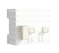 Couvercle de pour Canalisation de Chauffe-eau à Gaz, Support de Rangement Robuste, Couvercle de Tuyau de Chauffe-eau à Gaz, Naturellement Moderne avec Panneau perforé,