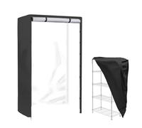 Couvercle De Poussière D'étagère - D'Oxford Étanche, 91 X 45 X 182 Cm Taille | Couvercle De Grille Métallique Haute Performance, Poète De Poussière Utilisation À L'intérieur, Sous-sol De L'entre