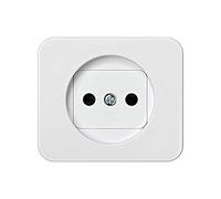 Couvercle de prise bipolaire S-75 blanc, modèle 75040-60, code 6557530230. Idéal pour les installations électriques, offre élégance et fonctionnalité avec une finition propre et ordonnée.
