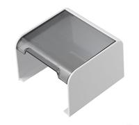 Couvercle de prise de courant extérieur étanche - Plaque murale électrique noir/blanc/transparent - Boîtier en plastique - Anti-éclaboussures - Boîte de protection pour interrupteur - Pour salle de