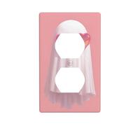 Couvercle de prise de soleil en forme de cœur pour interrupteur de lumière, plaque murale décorative pour cuisine, chambre, salle de bain, taille 7 x 11,4 cm