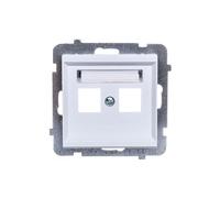 Couvercle de prise double, blanc, GPK-2R/p/00, Ospel Sonata