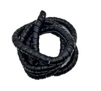 Couvercle de protection câble, rangement câbles, 2 mètres, tuyau machine robuste, manchon en spirale, tube d'enroulement for conduite d'huile hydraulique, anti-encombrement(Black,ID 50mm)