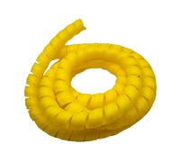 Couvercle de protection câble, rangement câbles, 2 mètres, tuyau machine robuste, manchon en spirale, tube d'enroulement for conduite d'huile hydraulique, anti-encombrement(Yellow,ID 100mm)
