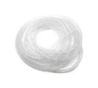 Couvercle de protection câble, rangement, gaine en spirale silicone 1 mètre, tube résistant aux hautes températures, anti-encombrement(ID 6mm x OD 9mm)