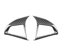 Couvercle De Protection Chromé Pour Volant Voiture 2 Pièces Autocollant Garniture Pour Chevy Pour Cruze Berline Hayon 2009-2015 Pour Trax Intérieure Voiture(B Carbon fiber)