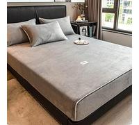 Couvercle de Protection de décoration de Matelas TFBHL, Double épaississement du Linge de lit d'impression Antistatique, Ourlet élastique pour s'adapter Parfaitement Autour de Votre Matelas,