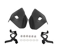 Couvercle de protection de déflecteur de vent de clignotant latéral de moto avec support, protection contre le vent de clignotant pour R1200GS LC 2013 2019 et R1250GS ADV LC 2018 (Noire)
