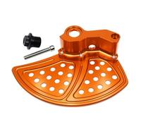 Couvercle de Protection de Disque Couvercle de protection de disque de frein avant et arrière, robuste et Durable, adapté pour SX SXF XC Bouclier De Plaquette De Frein(Front Orange)
