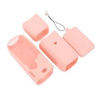 Couvercle de Protection de la Caméra, Taille Précise de la Poussière à la Poussière Devant la Lanière Percée -Hoch -Sport Camera Kaffer Silicone pour Le Sac 3 (Pink)