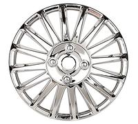 Couvercle de protection décoratif roue universelle 14 pouces(Bright Silver)
