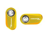 Couvercle De Protection du Capteur pour Tracer 9 GT 2021-2023 Protection De Capteur ABS Roue Avant Et Arrière Moto(Or,2 Piece)