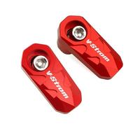 Couvercle De Protection du Capteur pour V-Strom 650 DL650 650 XT 1000 XT Protection De Capteur ABS De Roue Avant Et Arrière pour Moto(Rouge,2 Piece)