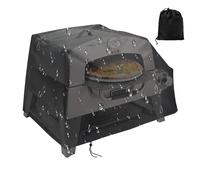 Couvercle de protection du four à pizza, couvercle de four à pizza étanche - Pizza étanche à pizza Couverture extérieure à poussière | Accessoires de camping à vent noir pour les voyages de camping-ca