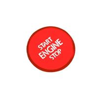 Couvercle De Protection Pour Bouton De Frein À Main De Voiture, Accessoire De Style Pour VW Pour Golf 7 7.5 MK7 AT 2015-2019 Boîtier de papillon(Rouge)