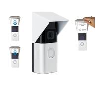 Couvercle de protection pour sonnette vidéo - Compatible avec Ring Doorbell 3, 3 Plus, 4 et Battery Plus (62 mm) - Boîtier étendu 56 mm durable, anti-reflet et résistant aux intempéries - Plat Blanc 2