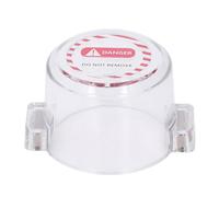 Couvercle de protection rond pour interrupteur à bouton-poussoir - Transparent - Aimant puissant - Protection pour arrêt d'urgence - Matériau PC - Résistant aux chocs - Étanche à la poussière