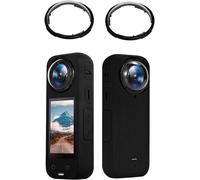 Couvercle de protection rotatif en plastique PC transparent pour objectif Insta360 X4 Action Camera Lens Cap Haute Transmission Anti-rayures Accessoires