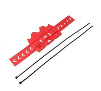 Couvercle de protection universel pour pot d'échappement de moto, silencieux en caoutchouc Bouclier Thermique(Red)